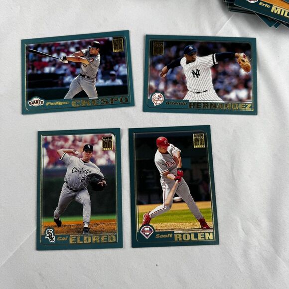 2001 Topps Baseball Cards Lot Of 190 NM With Opening Day & Barry Bonds + Teams - Picture 10 of 12